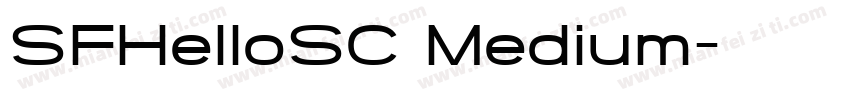 SFHelloSC Medium字体转换